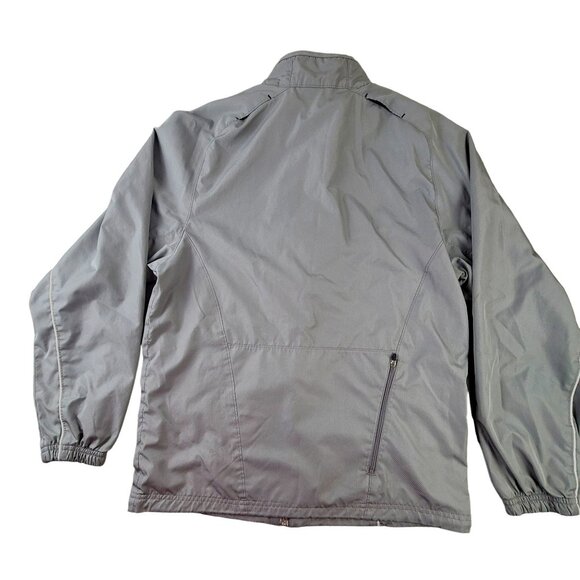 Mens Grey Windbreaker C9 Champion Size Small Zip Front Drawstring Waist JH1509 - Picture 2 of 5